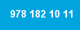978 182 10 11 978 182 10 11